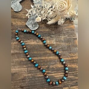 Vintage Honora Multicolor Pearl Necklace